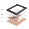 Arkid - Set of 10 Individual Black Wall Photo Frames