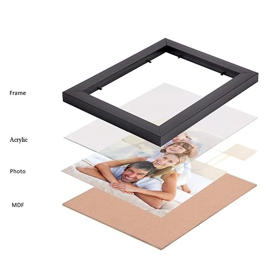 Arkid - Set of 10 Individual Black Wall Photo Frames
