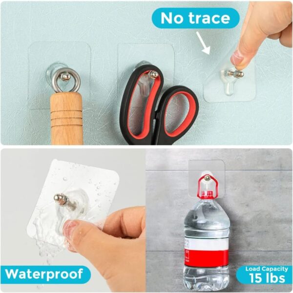 Adhesive Hooks Heavy Duty Wall Hooks (10pack)