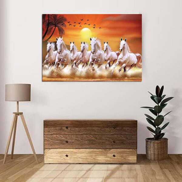 Lucky Seven Horses Running Poster