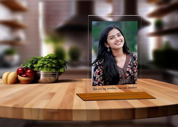 Customised Acrylic Photo Frame with Stand (6x9 Inch)