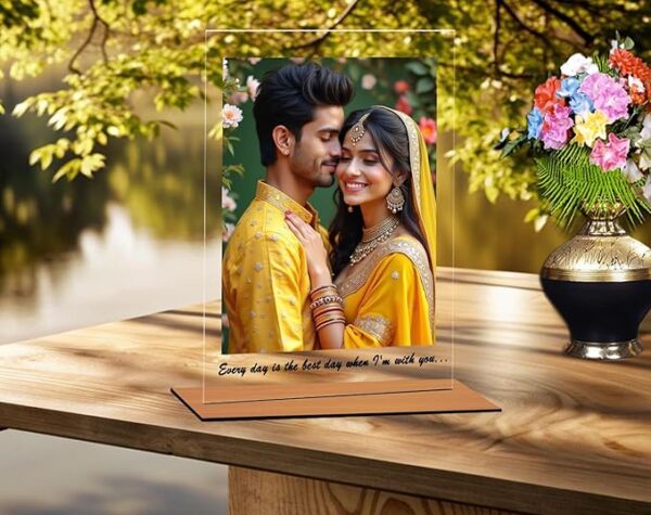 Customised Acrylic Photo Frame with Stand (6x9 Inch)