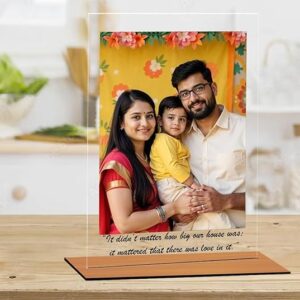 Customised Acrylic Photo Frame with Stand (6x9 Inch)