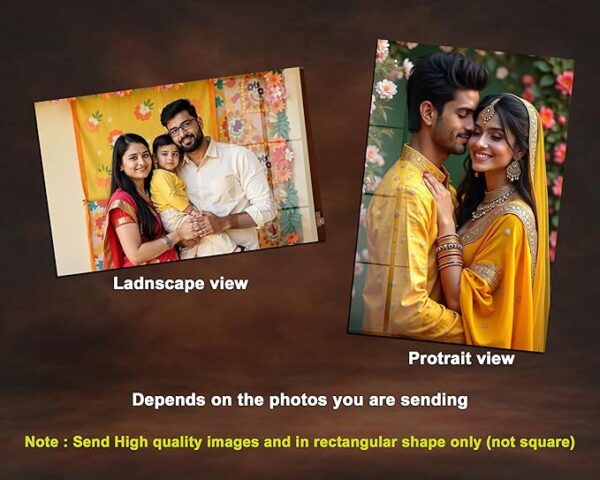 Acrylic Rectangular Photo Frame for Wall (12 x 8 Photo frame)