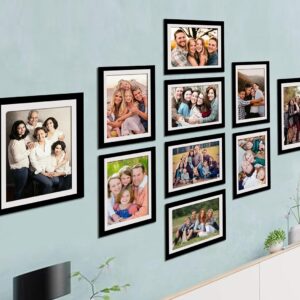 Arkid - Set of 10 Individual Black Wall Photo Frames